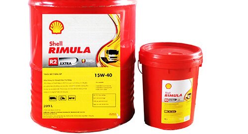 Dầu động cơ Shell Rimula R2 Extra 15W40 - góc nhìn 2