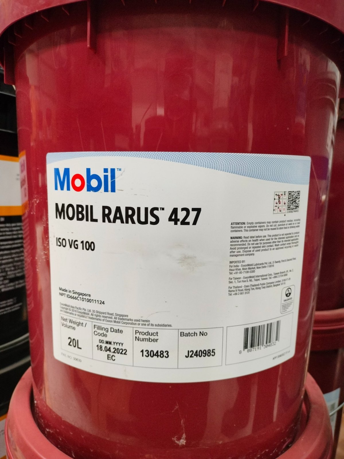 Dầu máy nén khí Mobil Rarus 427