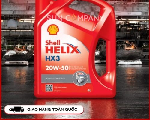 Dầu nhớt ô tô Shell Helix HX3 20W-50 - góc nhìn 2