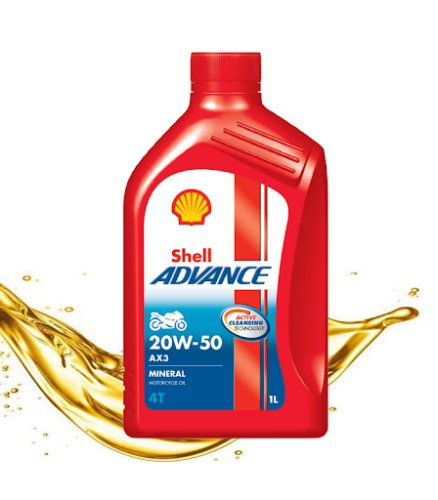 Dầu nhớt xe gắn máy Shell Advance AX3 20W-50