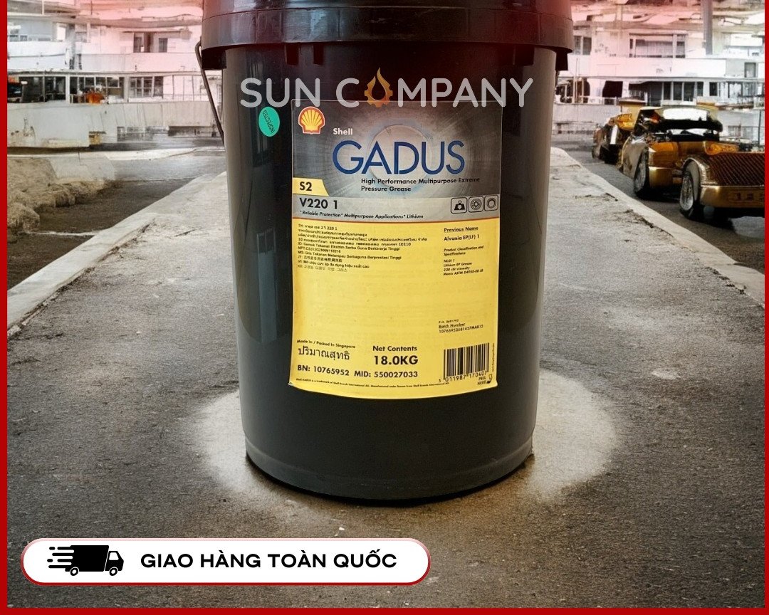 Mỡ – SHELL GADUS S2 V220 0 – (18Kg/ xô) - góc nhìn 2