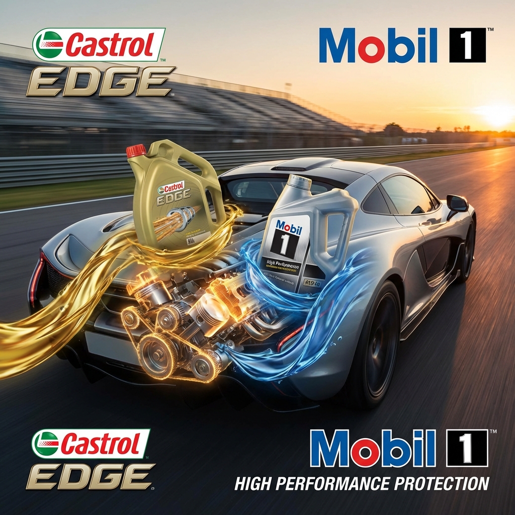 So Sánh Castrol Edge vs Mobil 1: Đỉnh Cao Nhớt Tổng Hợp Toàn Phần