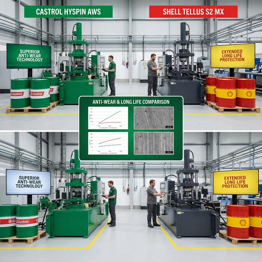 So Sánh Castrol Hyspin AWS vs Shell Tellus S2 MX: Đối Đầu Kinh Điển