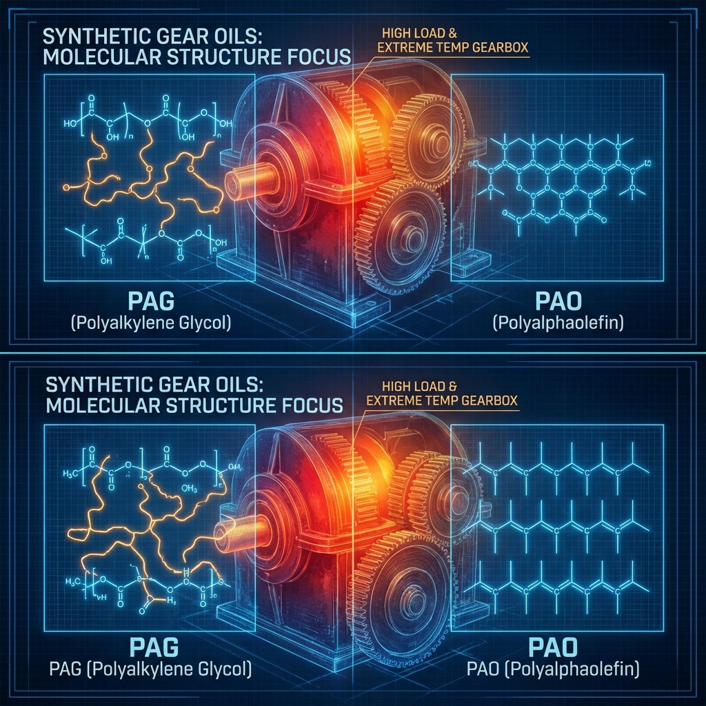 FAQ: So Sánh Dầu Bánh Răng Tổng Hợp PAG vs PAO – Đừng Để Nhầm Lẫn Gây Hỏng Máy