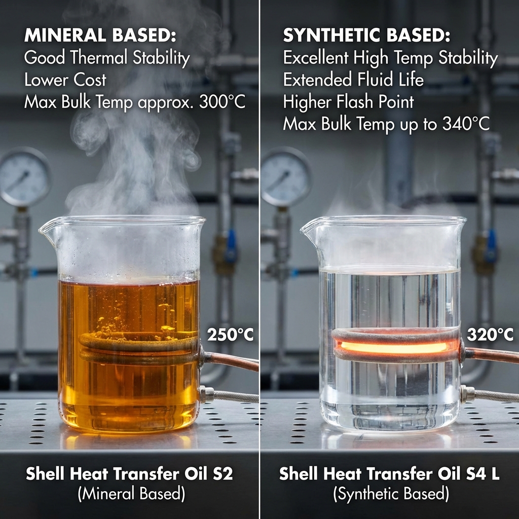 So Sánh Shell Heat Transfer Oil S2 vs S4 L: Khoáng vs Tổng Hợp