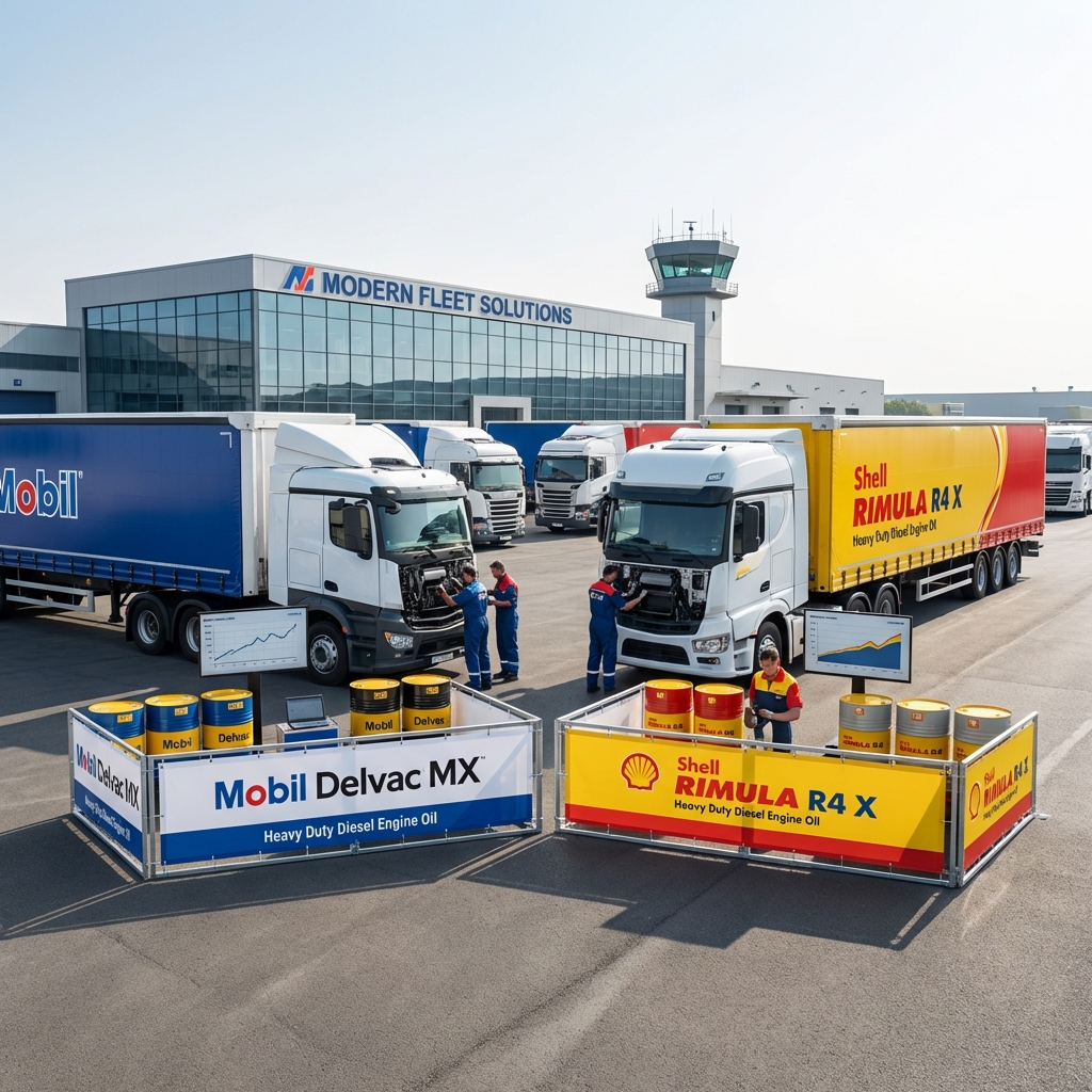 So Sánh Mobil Delvac MX vs Shell Rimula R4 X: Vua Nhớt Động Cơ Diesel