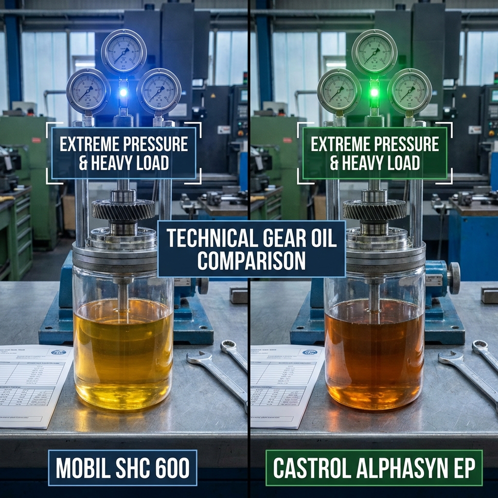 So Sánh Mobil SHC 600 vs Castrol Alphasyn EP: Đại Chiến Dầu Tổng Hợp