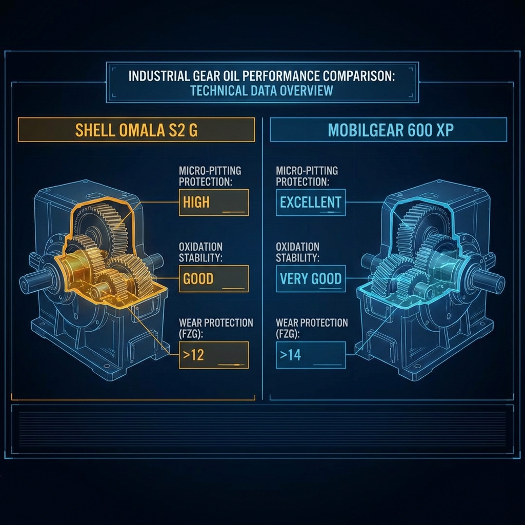 So Sánh Shell Omala S2 G vs Mobilgear 600 XP: Những Huyền Thoại Dầu Gốc Khoáng