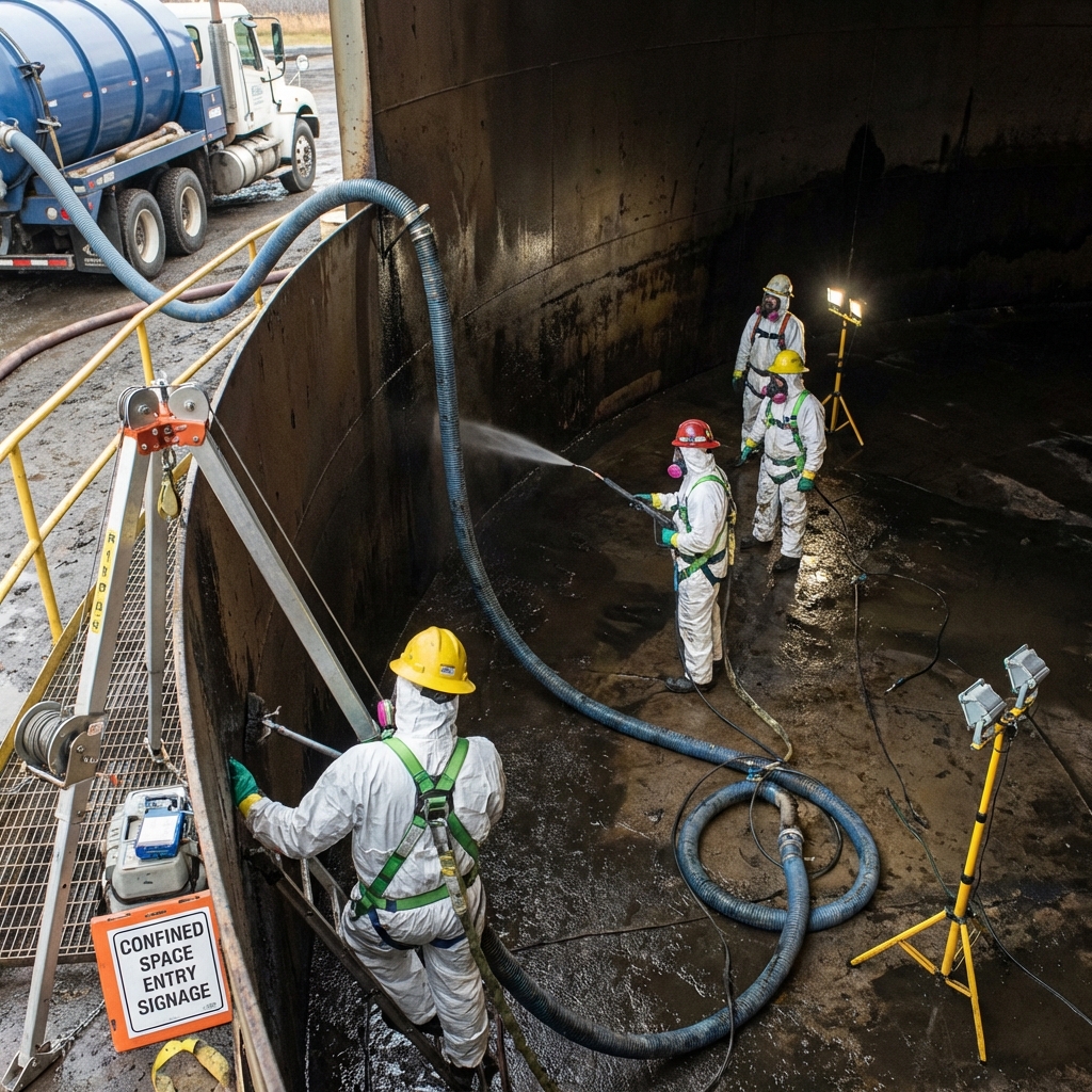 SOP: Quy Trình Vệ Sinh Bồn Chứa Dầu (Tank Cleaning) Chuẩn Kỹ Thuật