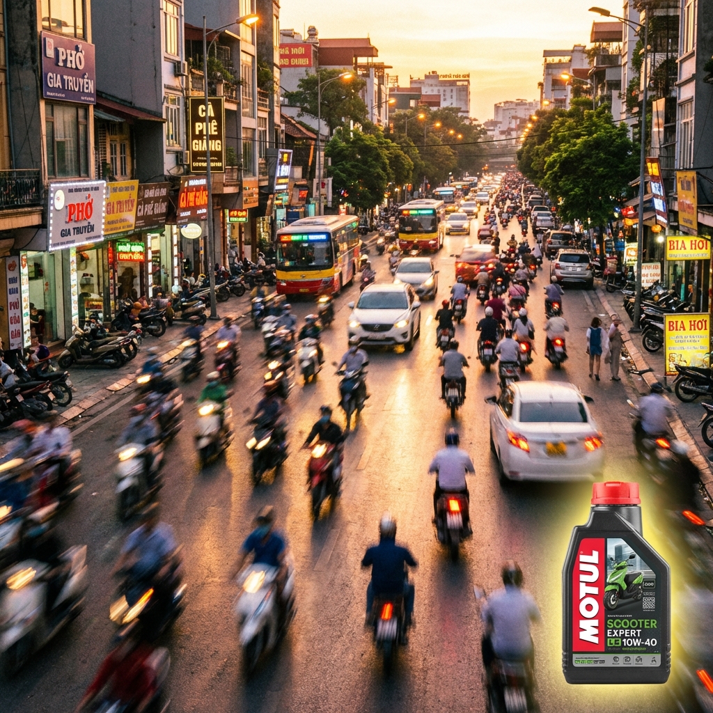 Motul Scooter Expert LE 10W-40: Nhớt Bán Tổng Hợp Cho Xe Tay Ga