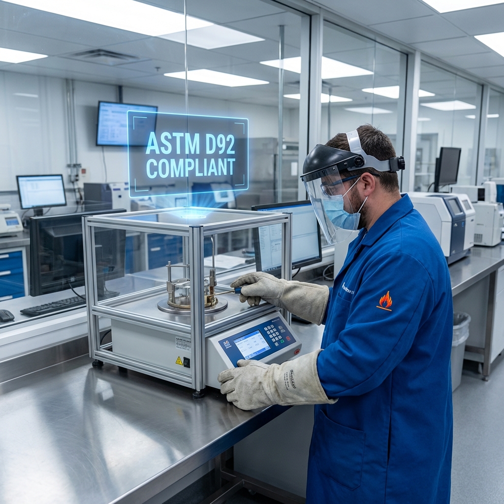 SOP: Quy Trình Kiểm Tra Điểm Chớp Cháy Cốc Hở (Flash Point COC - ASTM D92)