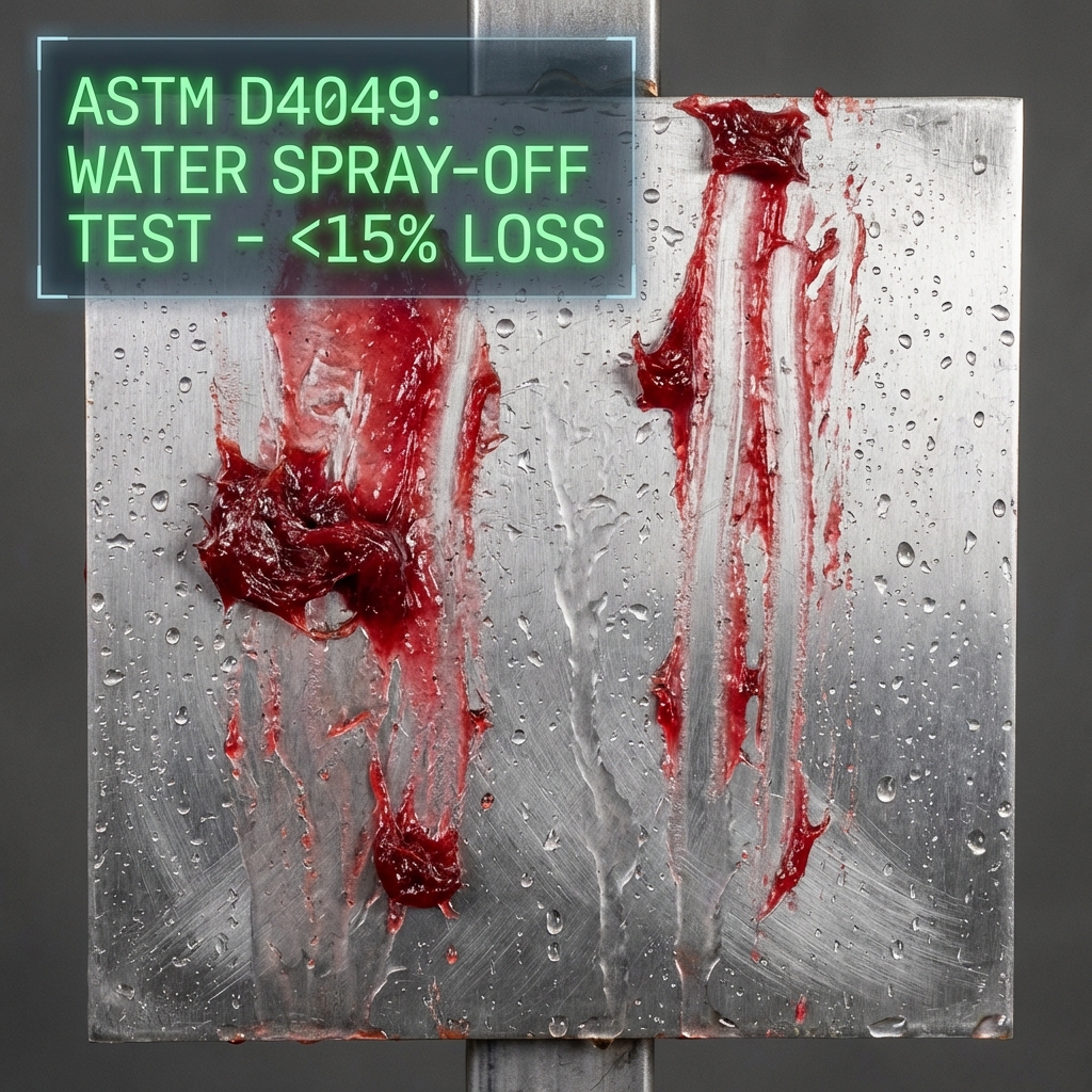SOP: Quy Trình Xác Định Độ Bỡ Kháng Rửa Trôi Mỡ (Water Spray-Off - ASTM D4049)