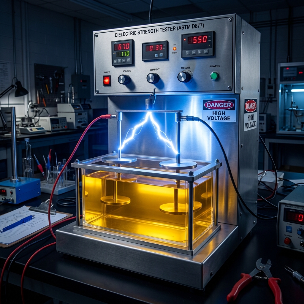 SOP: Quy Trình Kiểm Tra Độ Bền Điện Môi (Dielectric Strength - ASTM D877)