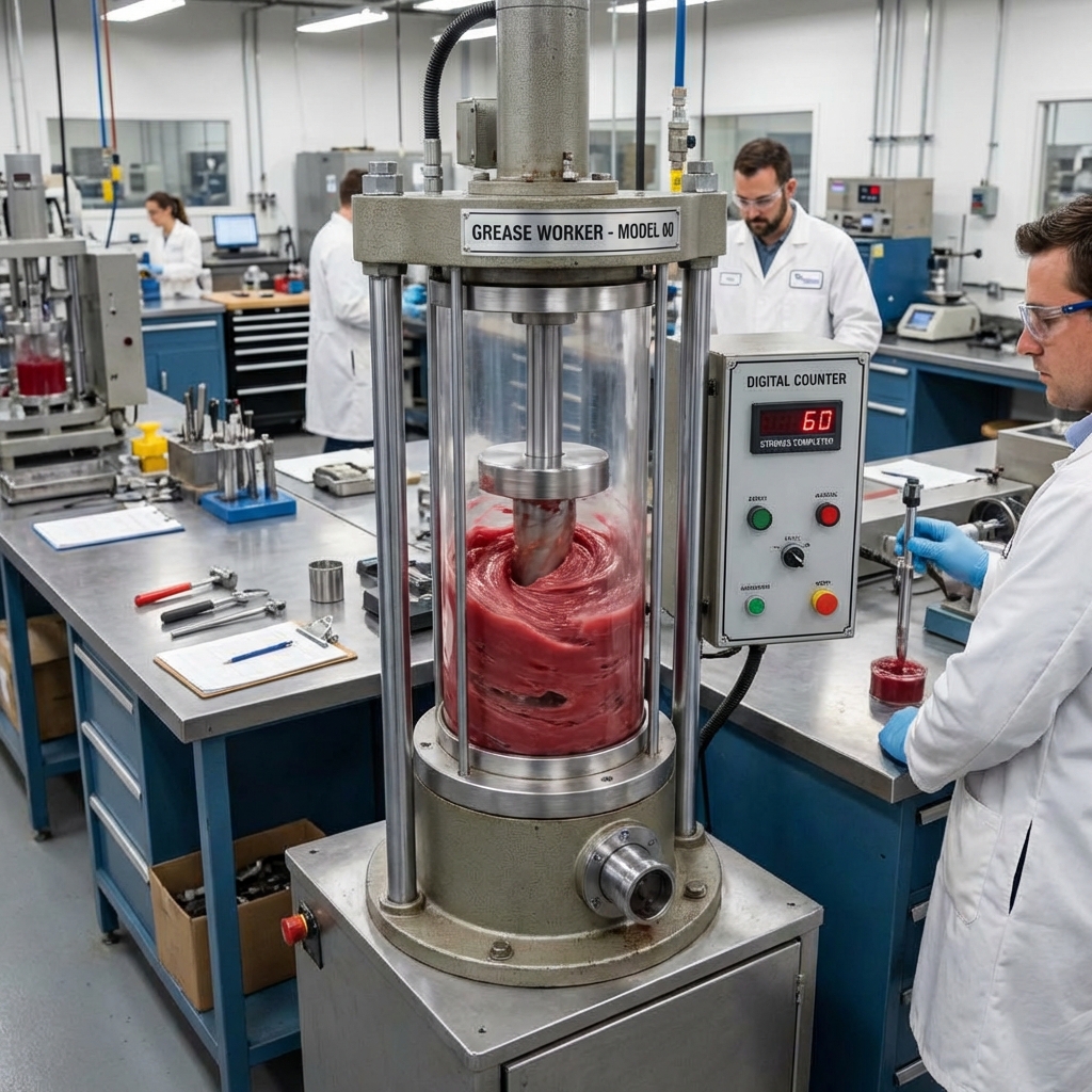 SOP: Quy Trình Kiểm Tra Độ Xuyên Kim Của Mỡ (Grease Cone Penetration Test)